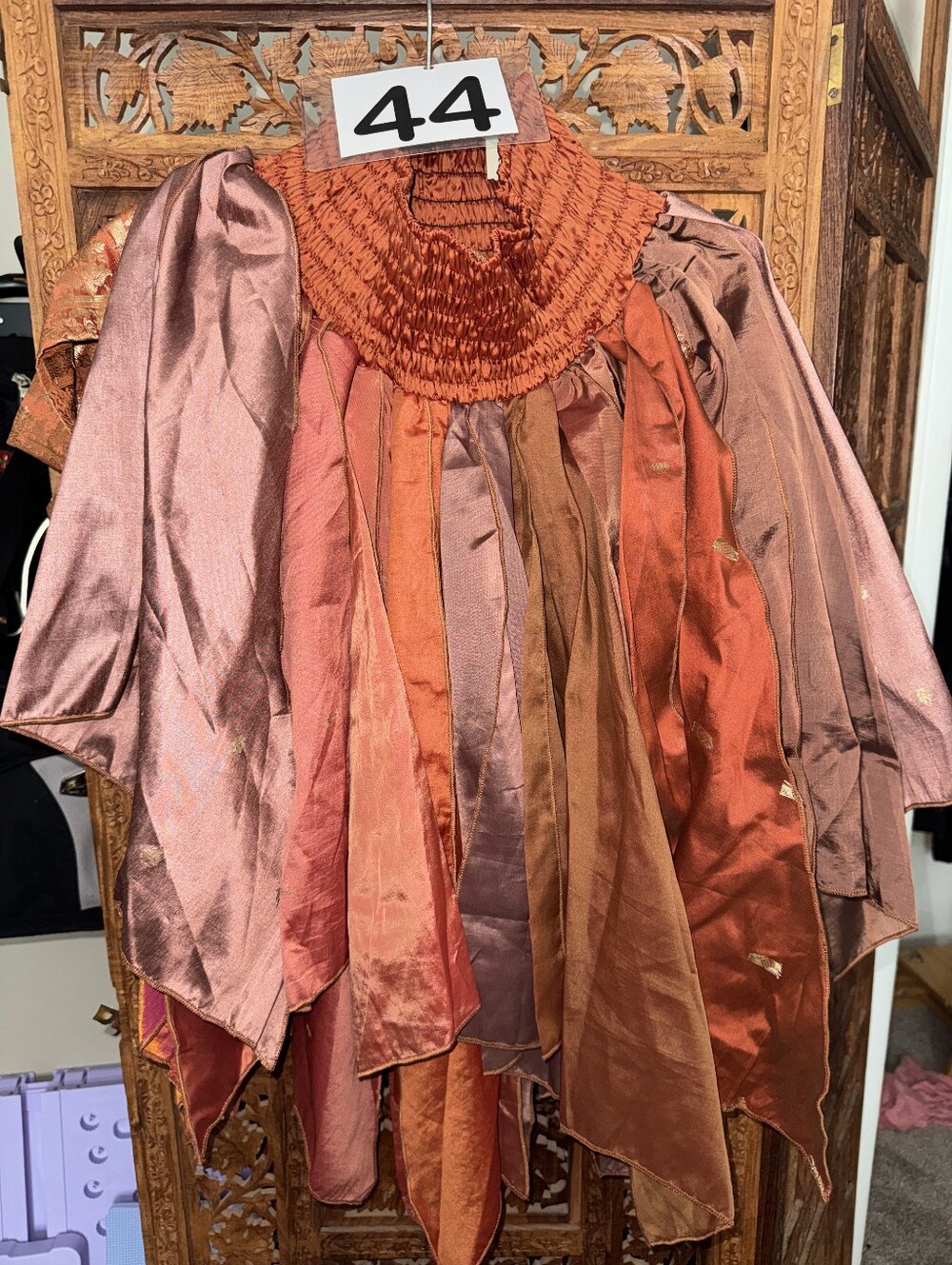Renaissance Festival Overskirt Multi Orange, Cooper Color Varations